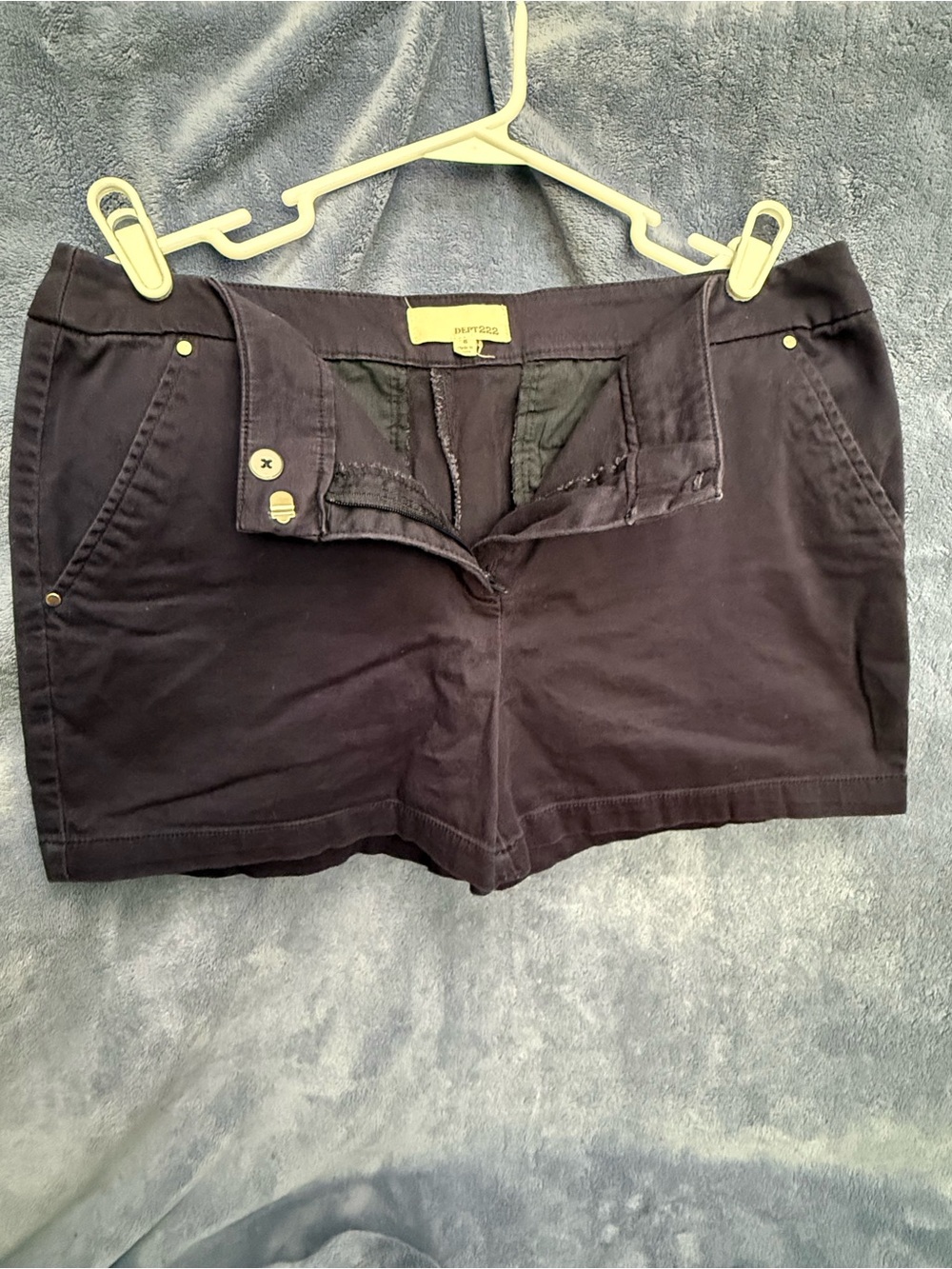 Women’s Black Cargo Shorts with Front Pockets